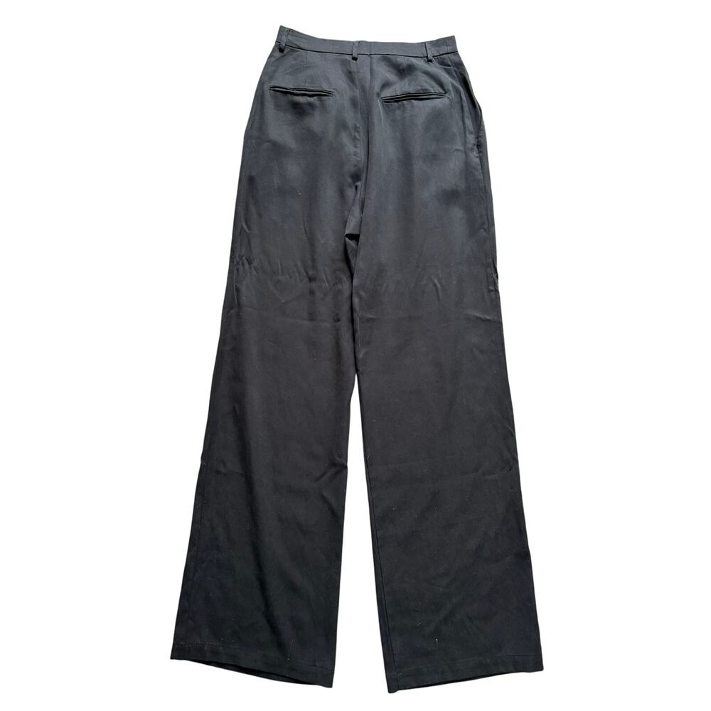 Reformation Women's Mason High Waist Wide Leg Black Pants Size 10 Sustainable - Picture 4 of 8